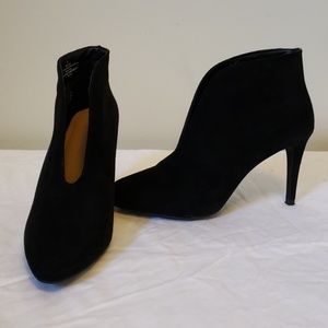 Black booties size 8